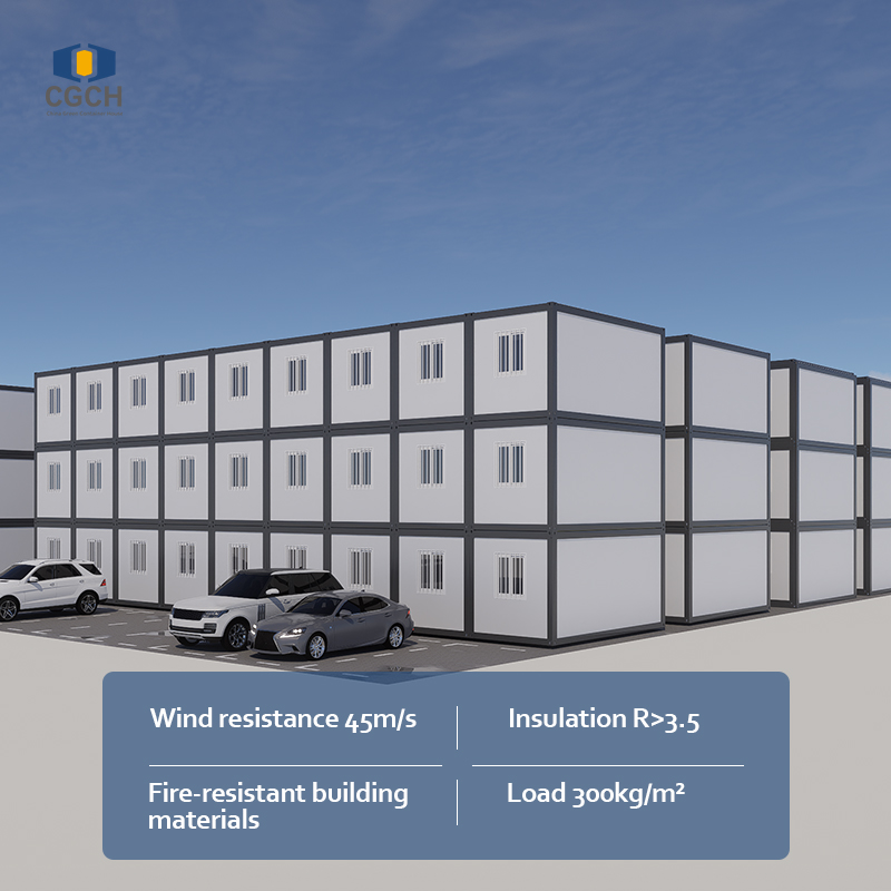 Flat-pack container house | Wind-resistant, fire-resistant, and strong load-bearing capacity, a versatile safety fortress